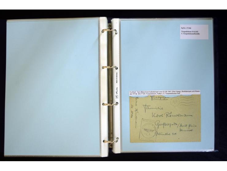 1920/1944, umfangreiche Sammlung "Marine-Schiffspost" mit über 100 Briefen und Karten mit entsprechenden Schiffspost-Stempeln