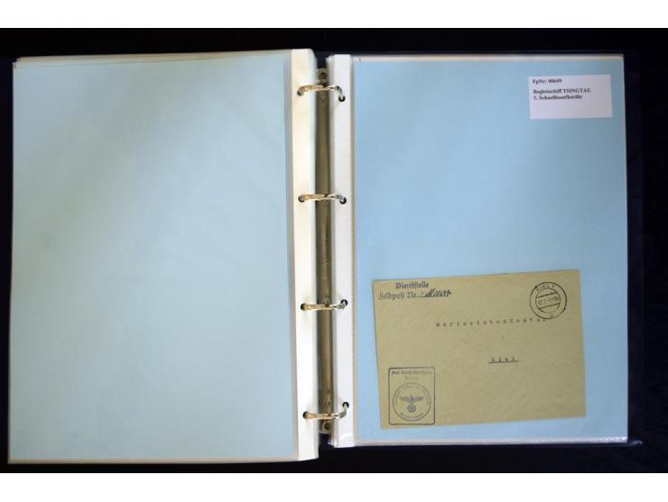 1920/1944, umfangreiche Sammlung "Marine-Schiffspost" mit über 100 Briefen und Karten mit entsprechenden Schiffspost-Stempeln