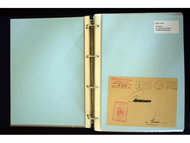 1920/1944, umfangreiche Sammlung "Marine-Schiffspost" mit über 100 Briefen und Karten mit entsprechenden Schiffspost-Stempeln