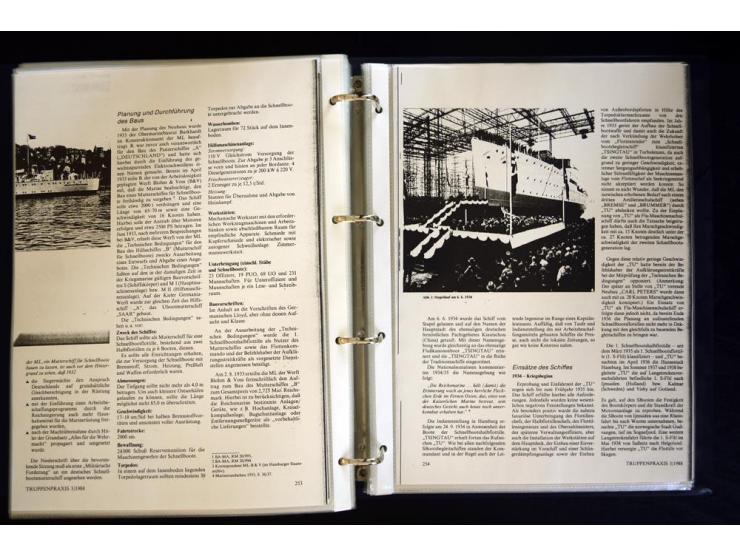 1920/1944, umfangreiche Sammlung "Marine-Schiffspost" mit über 100 Briefen und Karten mit entsprechenden Schiffspost-Stempeln