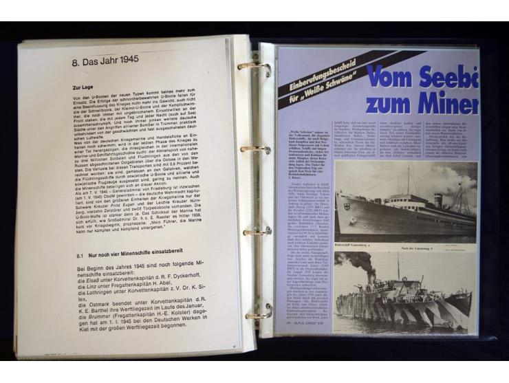 1920/1944, umfangreiche Sammlung "Marine-Schiffspost" mit über 100 Briefen und Karten mit entsprechenden Schiffspost-Stempeln