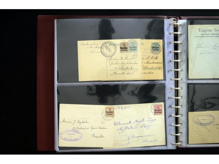 1914/1918, interessante Sammlung inkl. Etappe West mit über 210 Briefen, Karten und Ganzsachen, dabei viele verschiedene Stem