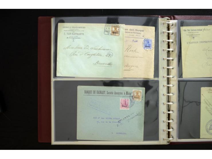 1914/1918, interessante Sammlung inkl. Etappe West mit über 210 Briefen, Karten und Ganzsachen, dabei viele verschiedene Stem