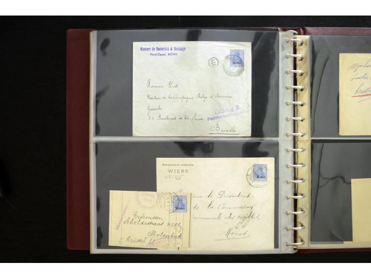 1914/1918, interessante Sammlung inkl. Etappe West mit über 210 Briefen, Karten und Ganzsachen, dabei viele verschiedene Stem