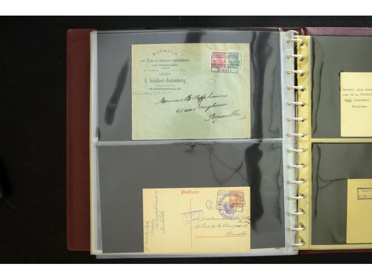1914/1918, interessante Sammlung inkl. Etappe West mit über 210 Briefen, Karten und Ganzsachen, dabei viele verschiedene Stem