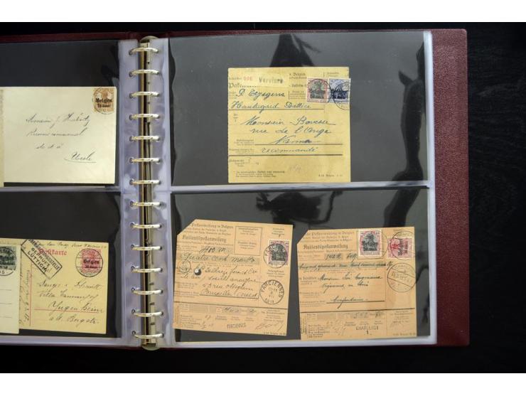 1914/1918, interessante Sammlung inkl. Etappe West mit über 210 Briefen, Karten und Ganzsachen, dabei viele verschiedene Stem