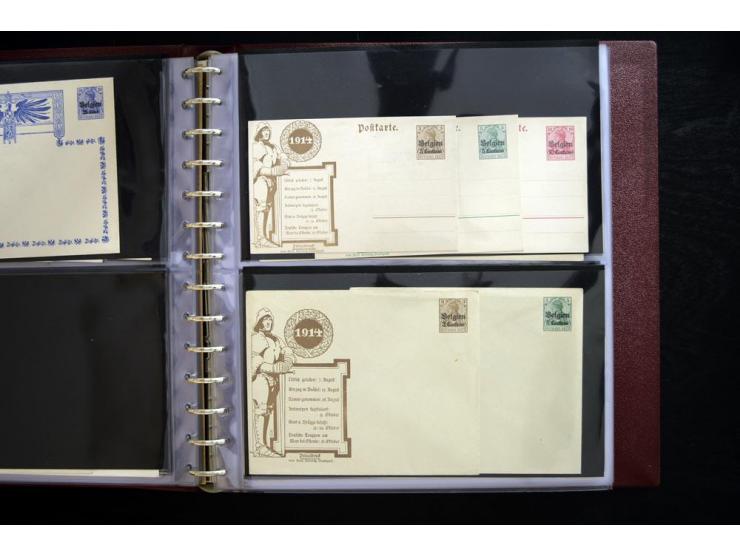 1914/1918, interessante Sammlung inkl. Etappe West mit über 210 Briefen, Karten und Ganzsachen, dabei viele verschiedene Stem
