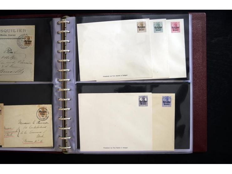 1914/1918, interessante Sammlung inkl. Etappe West mit über 210 Briefen, Karten und Ganzsachen, dabei viele verschiedene Stem
