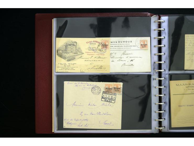 1914/1918, interessante Sammlung inkl. Etappe West mit über 210 Briefen, Karten und Ganzsachen, dabei viele verschiedene Stem