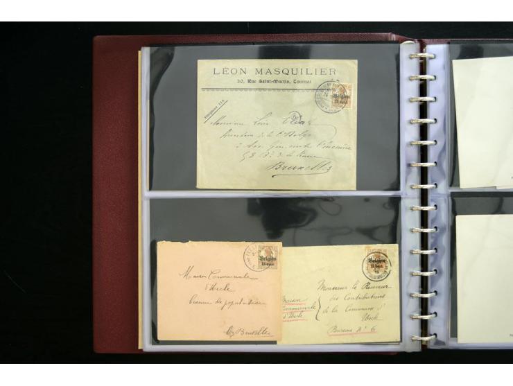 1914/1918, interessante Sammlung inkl. Etappe West mit über 210 Briefen, Karten und Ganzsachen, dabei viele verschiedene Stem