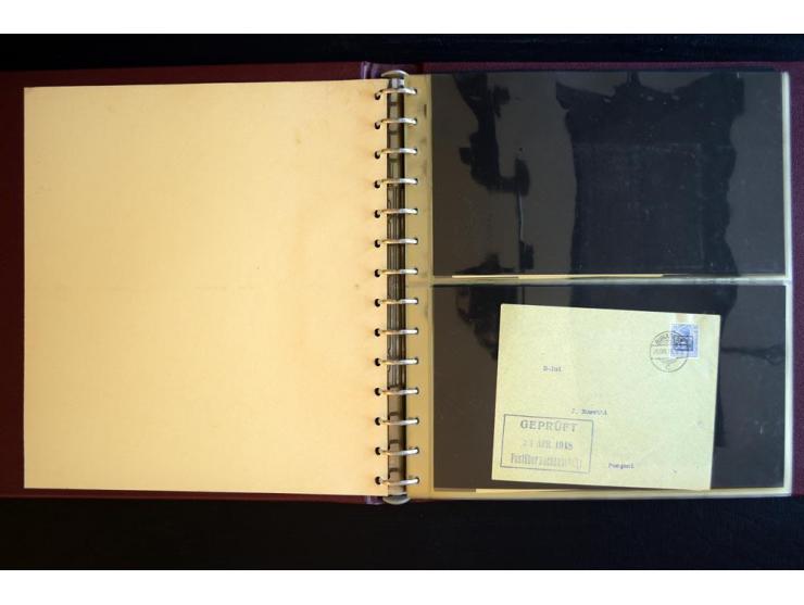 1917/1918, über 110 Briefen, Karten und Ganzsachen mit viel Bedarfspost, dabei R- und Eilboten-Briefe, Zensuren, bedarfsgebra