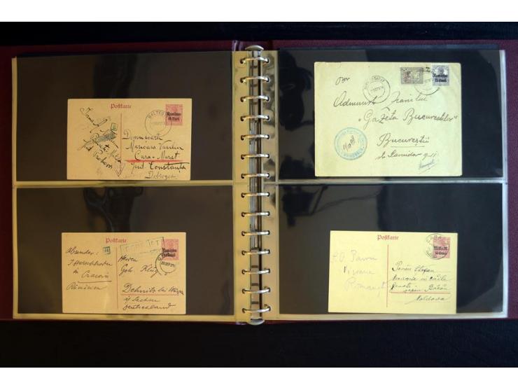 1917/1918, über 110 Briefen, Karten und Ganzsachen mit viel Bedarfspost, dabei R- und Eilboten-Briefe, Zensuren, bedarfsgebra