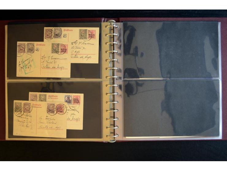 1917/1918, über 110 Briefen, Karten und Ganzsachen mit viel Bedarfspost, dabei R- und Eilboten-Briefe, Zensuren, bedarfsgebra