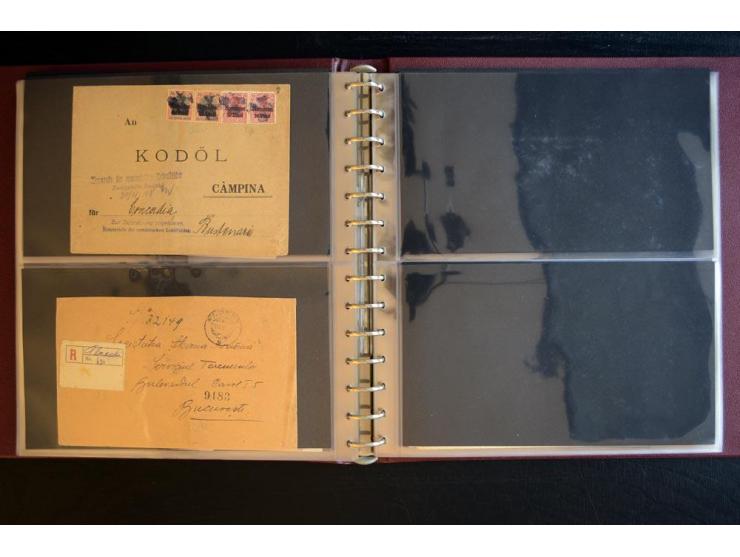 1917/1918, über 110 Briefen, Karten und Ganzsachen mit viel Bedarfspost, dabei R- und Eilboten-Briefe, Zensuren, bedarfsgebra