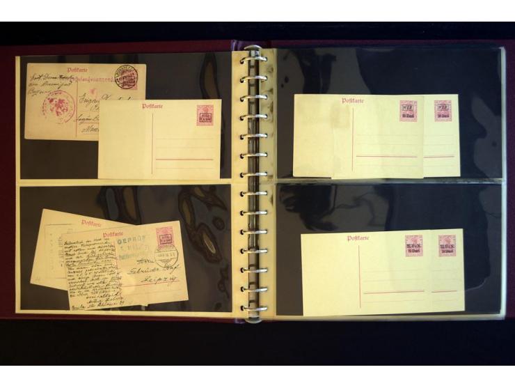 1917/1918, über 110 Briefen, Karten und Ganzsachen mit viel Bedarfspost, dabei R- und Eilboten-Briefe, Zensuren, bedarfsgebra