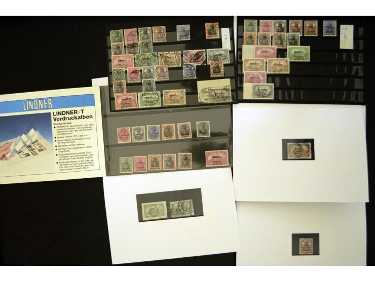 1920, postfrische, ungebrauchte und gestempelte Partie mit u.a. Mi.-Nr. 4b, 17b, 19a, 26c, I-VI etc., teils sign. mit einem F
