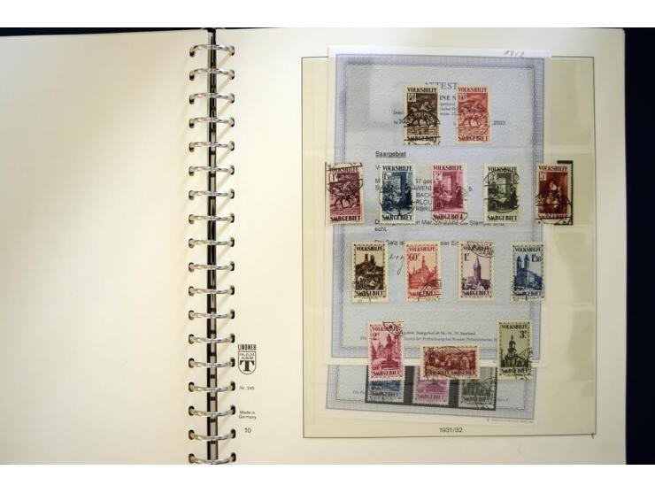 1920/59, gestempelte Sammlung mit u.a. Mi.-Nr. 16 (Fotobefund H. Ney BPP), 18-31 sign. Burger BPP, 151-57 (Fotoattest Ney BPP