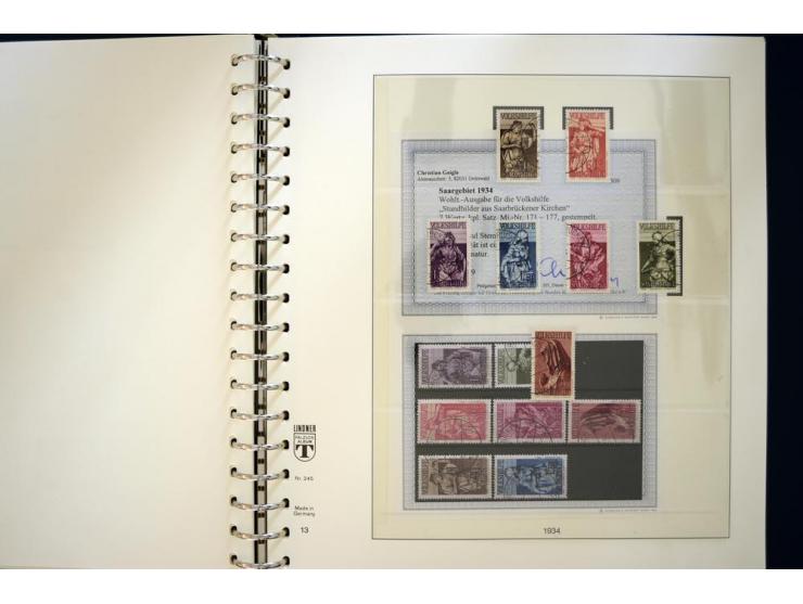 1920/59, gestempelte Sammlung mit u.a. Mi.-Nr. 16 (Fotobefund H. Ney BPP), 18-31 sign. Burger BPP, 151-57 (Fotoattest Ney BPP