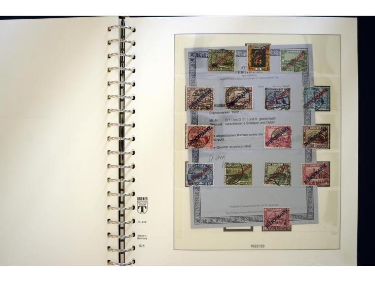 1920/59, gestempelte Sammlung mit u.a. Mi.-Nr. 16 (Fotobefund H. Ney BPP), 18-31 sign. Burger BPP, 151-57 (Fotoattest Ney BPP
