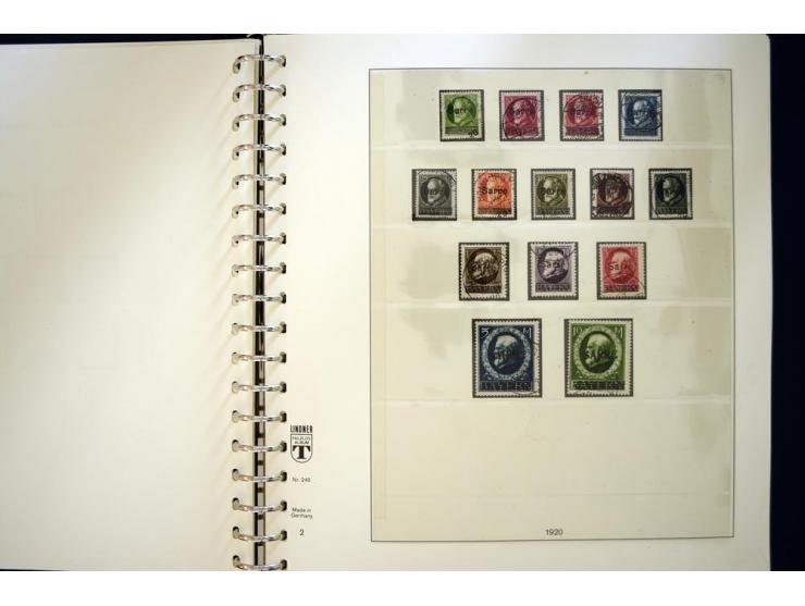 1920/59, gestempelte Sammlung mit u.a. Mi.-Nr. 16 (Fotobefund H. Ney BPP), 18-31 sign. Burger BPP, 151-57 (Fotoattest Ney BPP