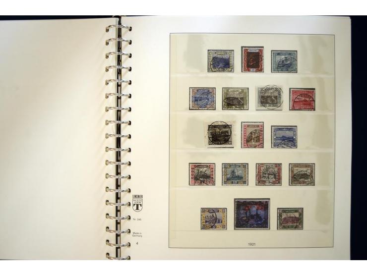 1920/59, gestempelte Sammlung mit u.a. Mi.-Nr. 16 (Fotobefund H. Ney BPP), 18-31 sign. Burger BPP, 151-57 (Fotoattest Ney BPP