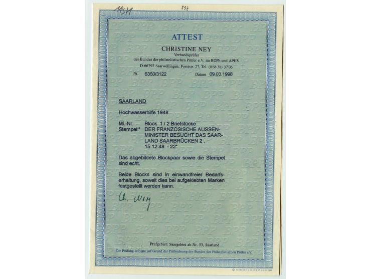 1920/59, gestempelte Sammlung mit u.a. Mi.-Nr. 16 (Fotobefund H. Ney BPP), 18-31 sign. Burger BPP, 151-57 (Fotoattest Ney BPP