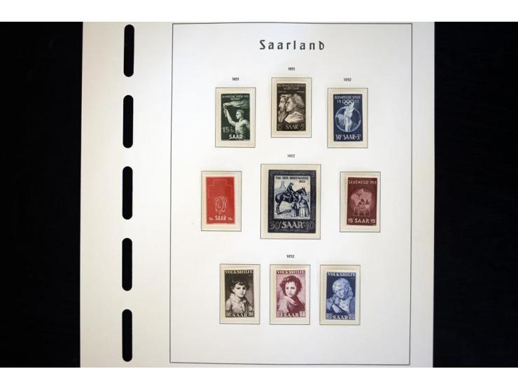 1947/59, postfrische, in den Hauptnummern komplette Sammlung, dabei Urdruck komplett, sign. Hofmann BPP, gute Erhaltung