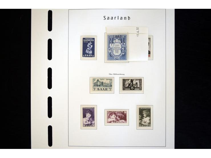 1947/59, postfrische, in den Hauptnummern komplette Sammlung, dabei Urdruck komplett, sign. Hofmann BPP, gute Erhaltung