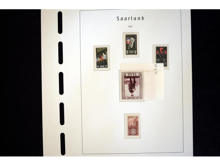 1947/59, postfrische, in den Hauptnummern komplette Sammlung, dabei Urdruck komplett, sign. Hofmann BPP, gute Erhaltung
