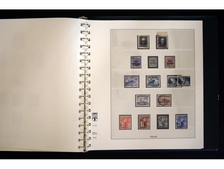 1920/39, gestempelte Sammlung mit einer Vielzahl guter Werte und Sätze wie Mi.-Nr. P26I und P29II (je Zahnfehler), dazu Port 
