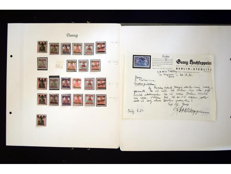 1920/39, ungebrauchte Sammlung mit diversen besseren Werten dabei Mi.-Nr. 39, 207-11 und 220-230, gute Erhaltung