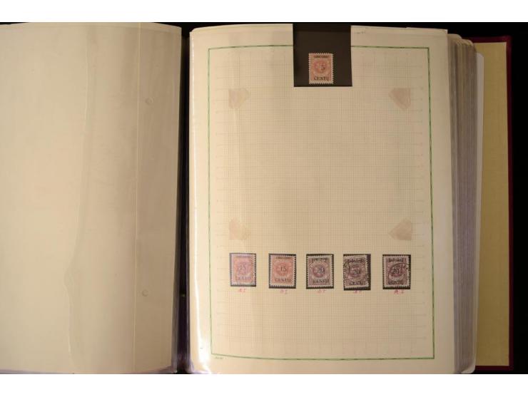 1920/23, umfangreiche, ungebraucht/postfrische und gestempelte Spezialsammlung mit einer Vielzahl an Besonderheiten, dabei HA