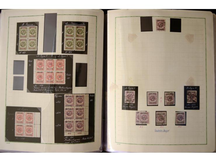1920/23, umfangreiche, ungebraucht/postfrische und gestempelte Spezialsammlung mit einer Vielzahl an Besonderheiten, dabei HA
