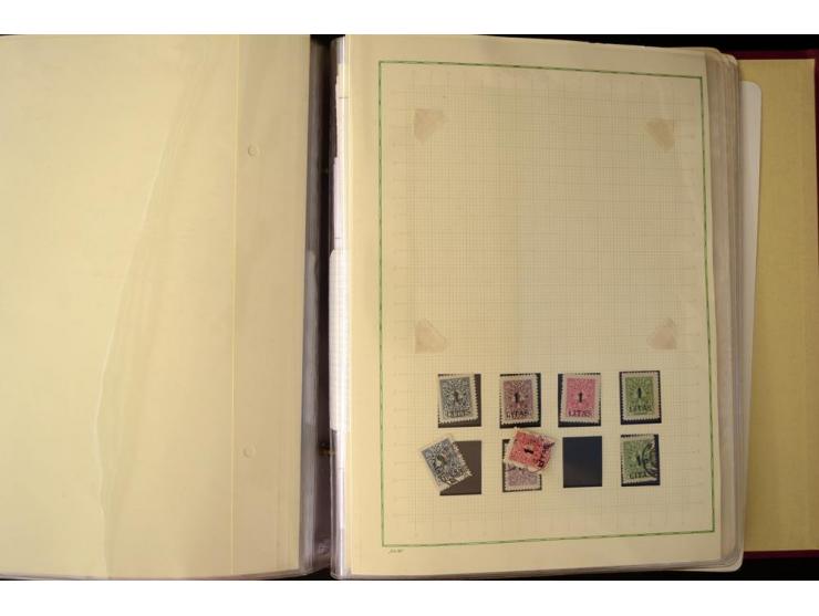 1920/23, umfangreiche, ungebraucht/postfrische und gestempelte Spezialsammlung mit einer Vielzahl an Besonderheiten, dabei HA