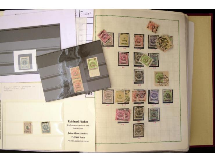 1920/23, umfangreiche, ungebraucht/postfrische und gestempelte Spezialsammlung mit einer Vielzahl an Besonderheiten, dabei HA