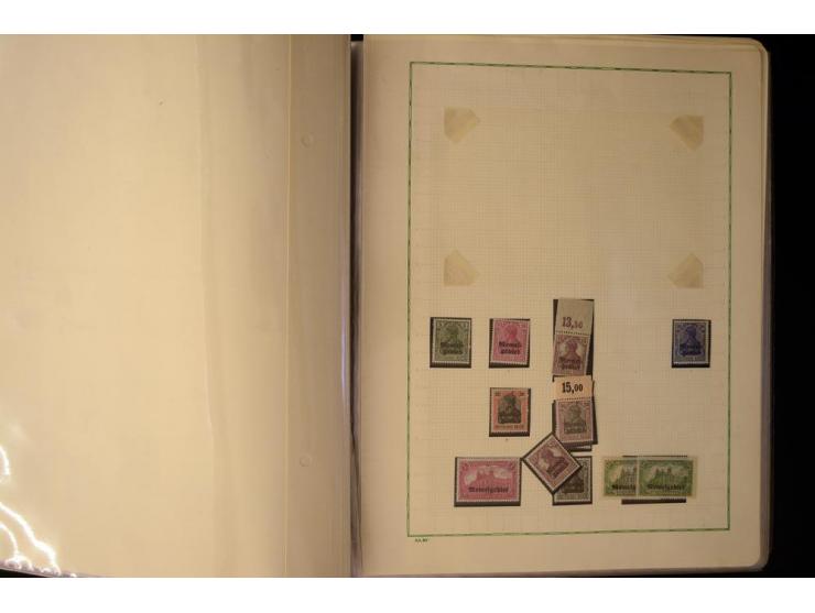 1920/23, umfangreiche, ungebraucht/postfrische und gestempelte Spezialsammlung mit einer Vielzahl an Besonderheiten, dabei HA