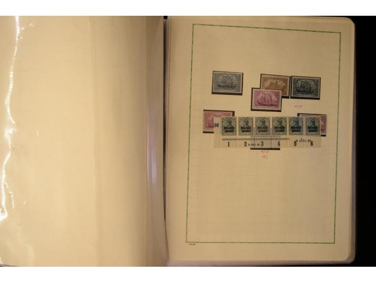 1920/23, umfangreiche, ungebraucht/postfrische und gestempelte Spezialsammlung mit einer Vielzahl an Besonderheiten, dabei HA