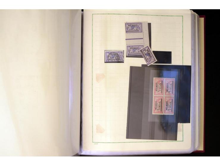 1920/23, umfangreiche, ungebraucht/postfrische und gestempelte Spezialsammlung mit einer Vielzahl an Besonderheiten, dabei HA