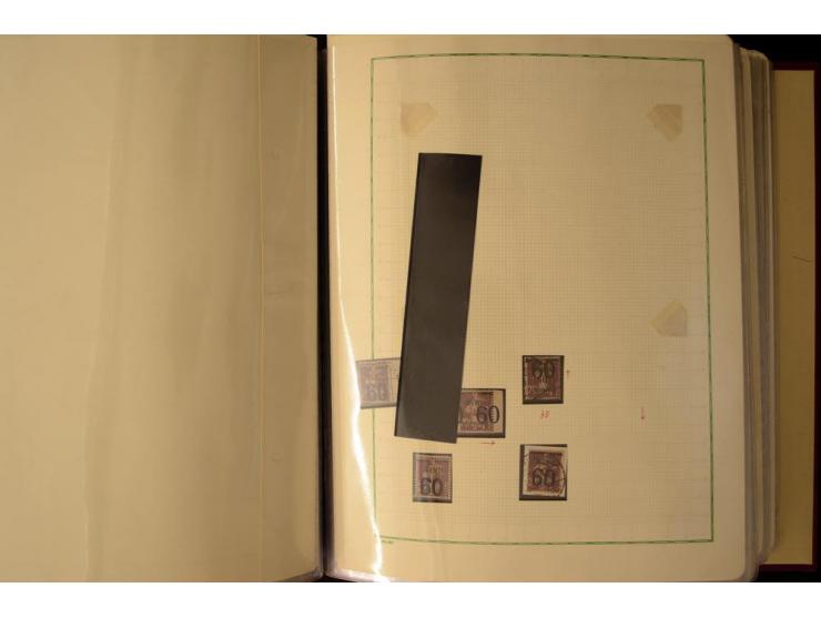 1920/23, umfangreiche, ungebraucht/postfrische und gestempelte Spezialsammlung mit einer Vielzahl an Besonderheiten, dabei HA