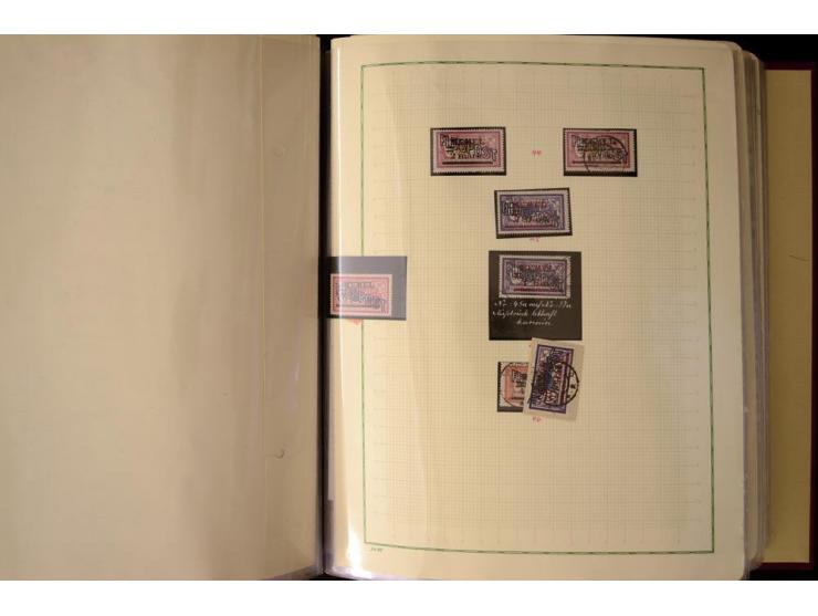 1920/23, umfangreiche, ungebraucht/postfrische und gestempelte Spezialsammlung mit einer Vielzahl an Besonderheiten, dabei HA