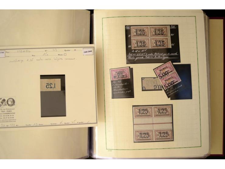 1920/23, umfangreiche, ungebraucht/postfrische und gestempelte Spezialsammlung mit einer Vielzahl an Besonderheiten, dabei HA
