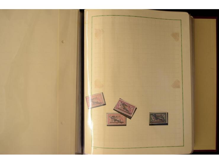 1920/23, umfangreiche, ungebraucht/postfrische und gestempelte Spezialsammlung mit einer Vielzahl an Besonderheiten, dabei HA