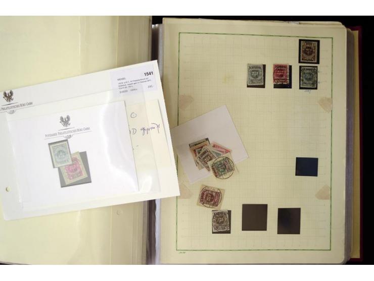 1920/23, umfangreiche, ungebraucht/postfrische und gestempelte Spezialsammlung mit einer Vielzahl an Besonderheiten, dabei HA