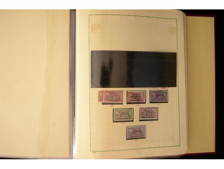 1920/23, umfangreiche, ungebraucht/postfrische und gestempelte Spezialsammlung mit einer Vielzahl an Besonderheiten, dabei HA