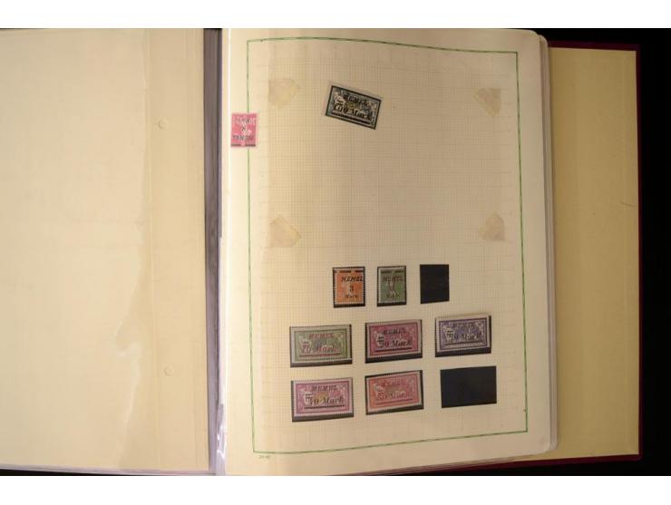 1920/23, umfangreiche, ungebraucht/postfrische und gestempelte Spezialsammlung mit einer Vielzahl an Besonderheiten, dabei HA