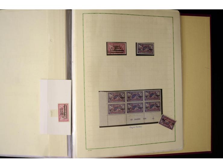 1920/23, umfangreiche, ungebraucht/postfrische und gestempelte Spezialsammlung mit einer Vielzahl an Besonderheiten, dabei HA