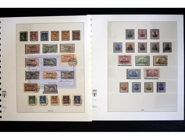 1920/39, gestempelte Sammlung mit u.a. Mi.-Nr. 31IyPFIa, 141-50, 183-92, 193-205, 206, 221, 229, 231I, 233I etc., nahezu alle