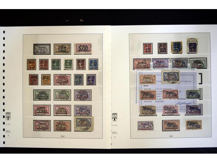 1920/39, gestempelte Sammlung mit u.a. Mi.-Nr. 31IyPFIa, 141-50, 183-92, 193-205, 206, 221, 229, 231I, 233I etc., nahezu alle
