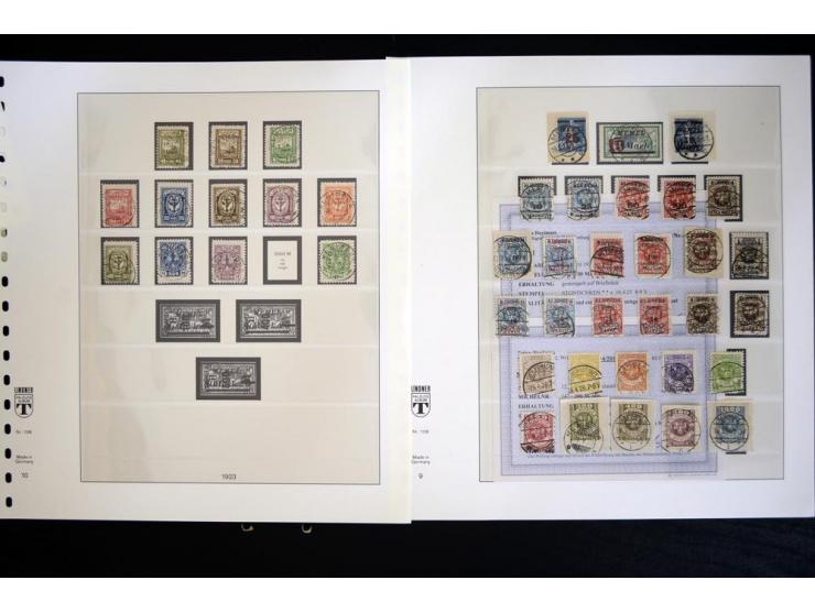 1920/39, gestempelte Sammlung mit u.a. Mi.-Nr. 31IyPFIa, 141-50, 183-92, 193-205, 206, 221, 229, 231I, 233I etc., nahezu alle