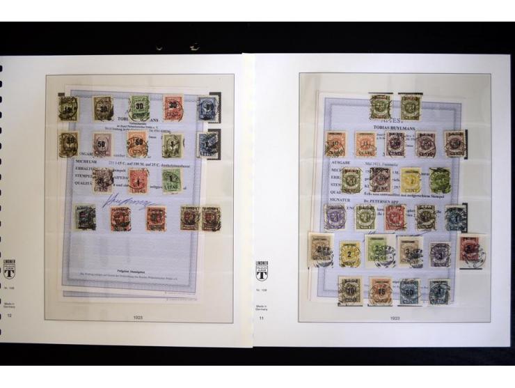 1920/39, gestempelte Sammlung mit u.a. Mi.-Nr. 31IyPFIa, 141-50, 183-92, 193-205, 206, 221, 229, 231I, 233I etc., nahezu alle